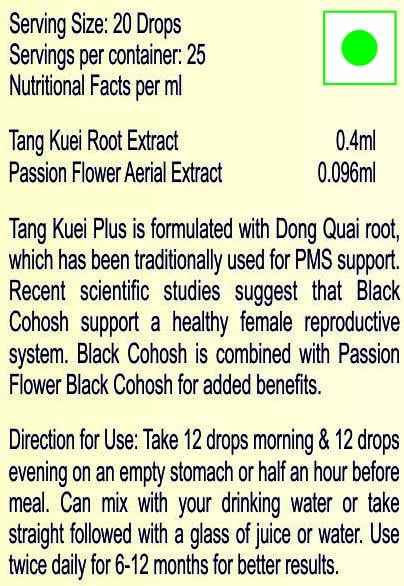 Tang Kuei Plus Drops - 50ml