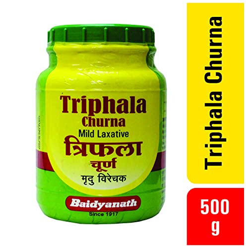 Baidyanath Nagpur Triphala Churna, Vitamin C, Iron & Zinc, Natural,Pack of 500 g