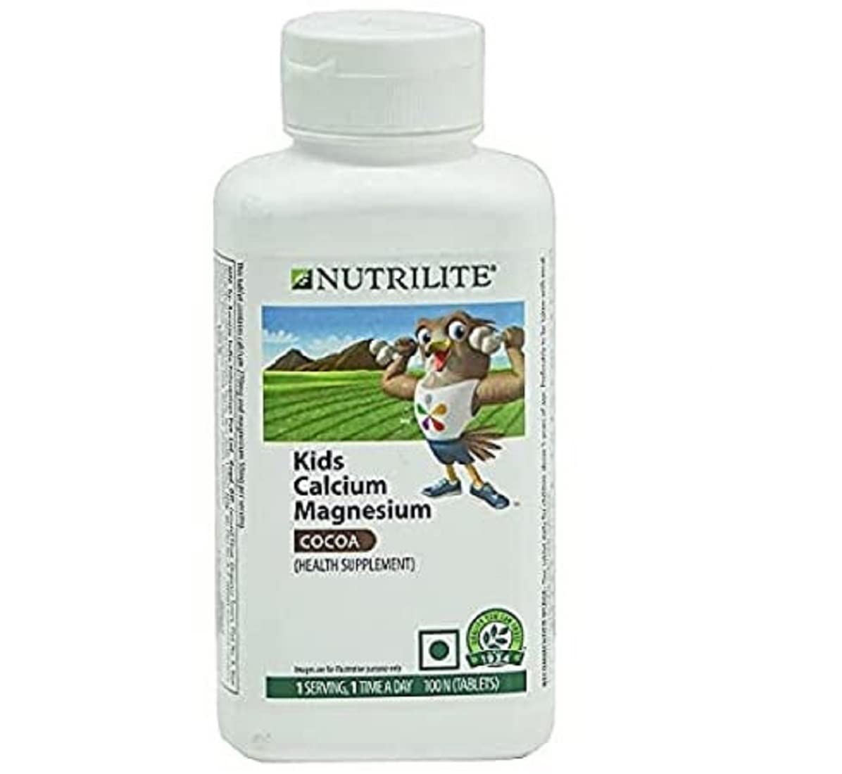 NUTRILITE Kids Calcium Magnesium Cocoa 100 N Tablets and stylish hair/head band [ASSORTED] - COMBO