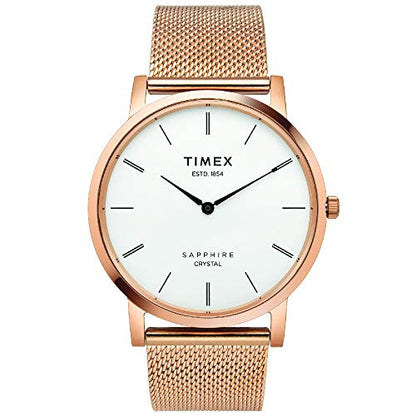 TIMEX Slim Sapphire Crystal Analog Silver Dial Men's Watch-TWEG17412