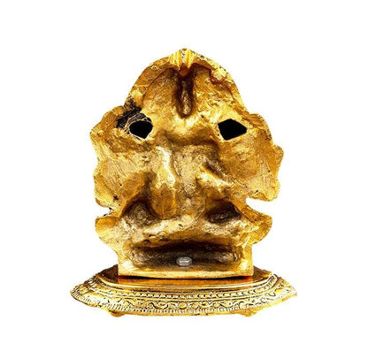 Servdharm Panchmukhi Hanuman Murti | Statue for Home Decor, Gifting, Protection from Evil Eye, 14.7 cms( Gold)