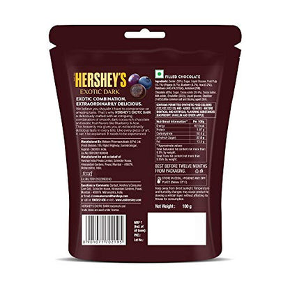 Hershey's Exotic Dark - Love Edition Valentine Day Chocolate Gift Pack (Blueberry & Acai), 200g