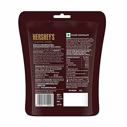 Hershey's Exotic Dark Chocolate- Californian Almond Seasoned with Guava-Mexican Chili Flavor 90g ( Pack of 3)