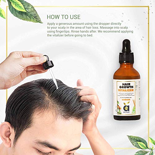 Anveya Hair Growth Vitalizer Serum, 50ml | Stimulates Hair Growth, Prevents Hair fall, Increases Hai, Anagain & Salsphere Natural Hair Growth Promoter