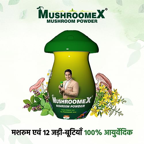 Mushroomex 100 Gram Mushroom Powder Ayurvedic Weight Gainer for Men Women with Natural Ingredients (Pack of 1)