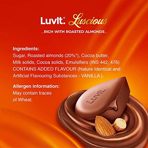 LuvIt Luscious Delectable Chocolate Bar Combo Pack, 420g (Pack of 9)
