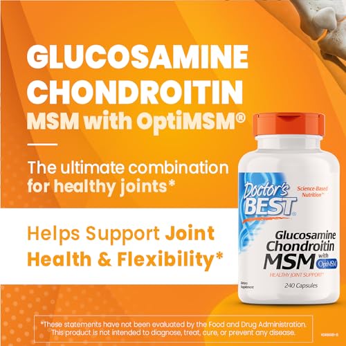 Doctor's Best, Glucosamine Chondroitin MSM, 240 Capsules