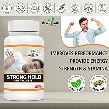 JEEVAN JYOTI AYURVEDA Strong Hold For Men - 60 capsules