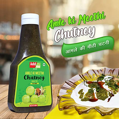 Add me Homemade Sweet amla Chutney Pickle Without Oil 450 G Aamle Ki Chutney, 450gm