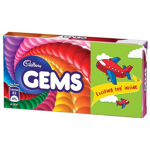 Cadbury Chocolate - Gems 17.8g Carton