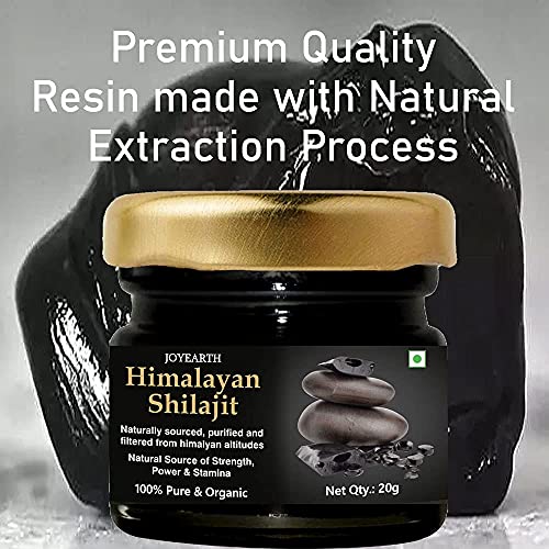 JOYEARTH Shilajit Resin, Shilajeet Resin, Himalayan Shilajeet Resin, Himalayan Shilajit Shilajeet, 20 Gms