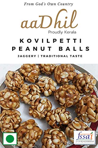 Aadhil® Kovilpatti Traditional Peanut-Jaggery Balls (Kadalai Urundai) - 400g