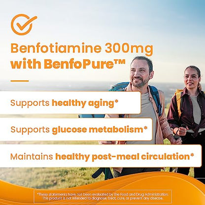 Doctor's Best Benfotiamine 300 Mg Vegetarian Capsules,