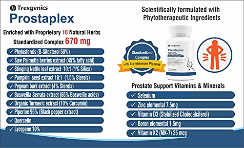 Trexgenics PROSTAPLEX Advanced Prostate Health function support formula (60 Vcaps) (1)