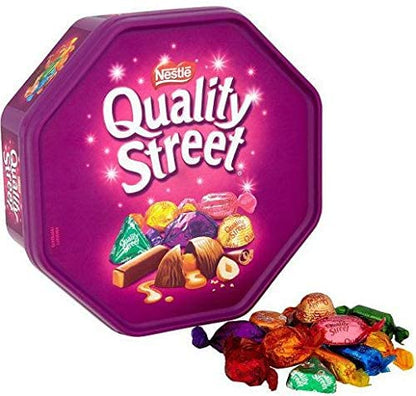 Nestle Quality Street Assorted Milk and Dark Chocolate and Toffees Tub, 650g