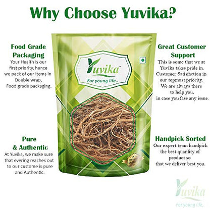 YUVIKA Khus Root - Vetiveria Zizanioides (100 Grams)