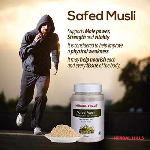 Herbal Hills Safed Musli Powder | 100 gms