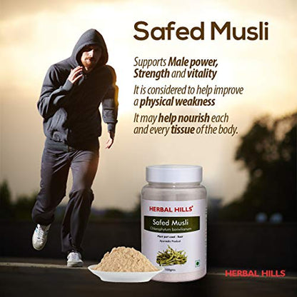 Herbal Hills Safed Musli Powder | 100 gms