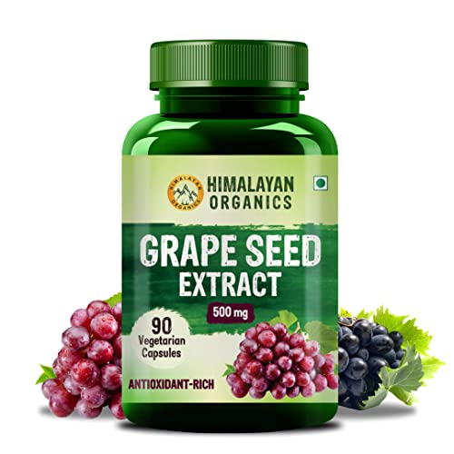 Himalayan Organics Grape Seed Extract 500Mg - 90 Veg Capsules