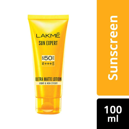 Lakme Sun Expert SPF 50 PA+++ Ultra Matte Lotion, 100 ml