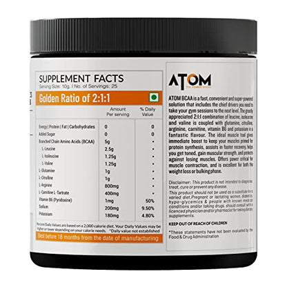 Asitis Nutrition ATOM BCAA 250g | Watermelon Flavor