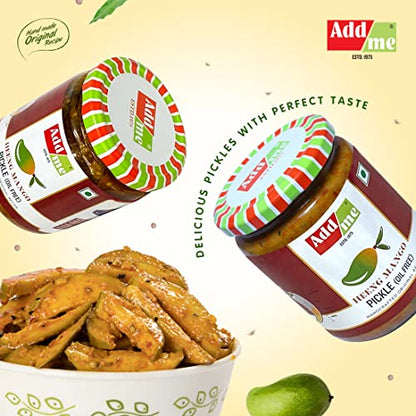 Add me Heeng Aam Achar 500 gm Homemade Hing Pickles 500 g Glass jar