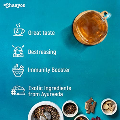 Chaayos God's Chai - Herbal Kangra Kahwa Green Tea - 100g [50 Cups] | Whole Leaf Loose Tea