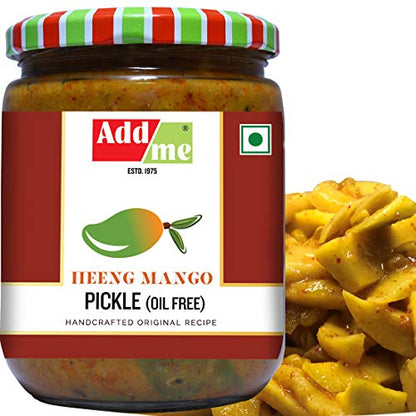 Add me Heeng Aam Achar 500 gm Homemade Hing Pickles 500 g Glass jar