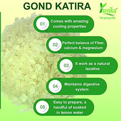 YUVIKA Gond Katira - Tragacanth Gum (200 Grams)