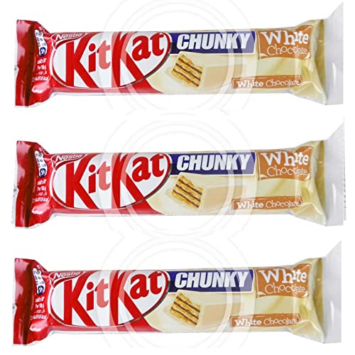 Nestle KitKat Chunky White Chocolate Bar Each 40g Pack Of 3