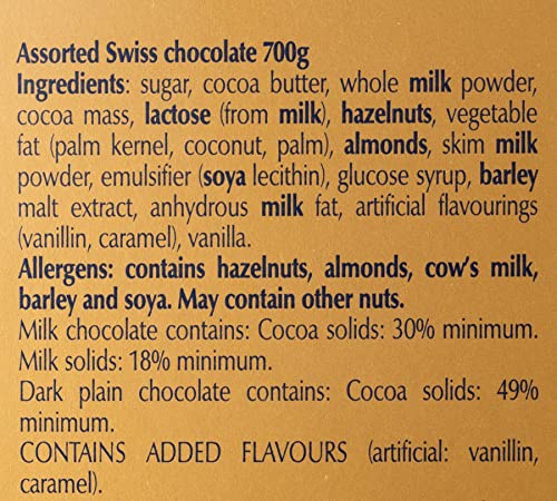 Lindt Swiss Premium Chocolate Assorted 700g