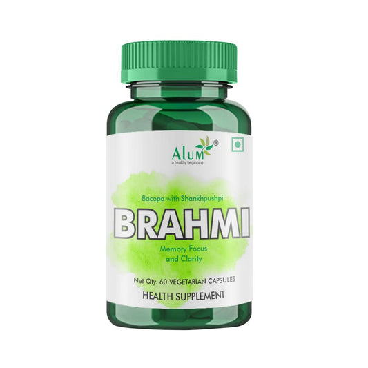 Alum Brahmi with Shankhpushpi Brain Supplement Capsule 60 Veg Capsule