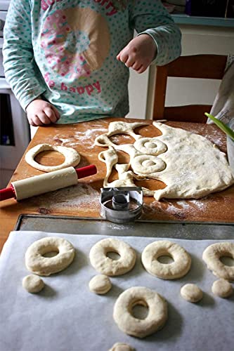 Ochtend Stainless Steel 304 Grade Doughnut Cutter for Baking Set of 2 pc ( Size 3.5 inch and 3 inch )