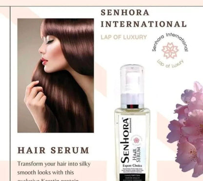 SENHORA INTERNATIONAL Hair Serum for Women and Men, All Hair Types Smooth Silky, Dry & Wet Hair, Frian & Milk Protien, Smoothness, Tangle Free (200ml)