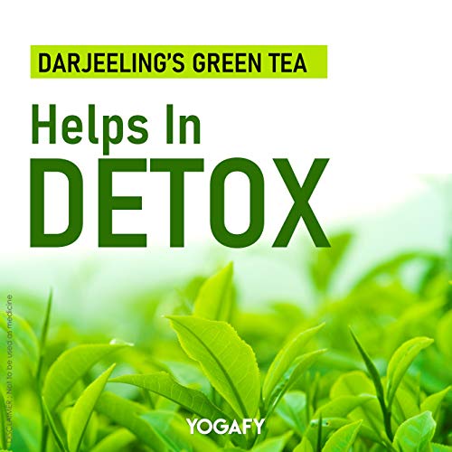 YOGAFY Rose Green Tea Whole Leaf | Healthy Skin and Detox | 100 Gm - 50 Cups