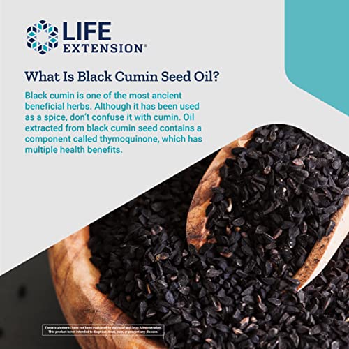 Life Extension Black Cumin Seed Oil Softgels 60 Count