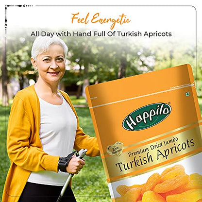 Happilo Premium Jumbo Turkish Apricots, 200g (Pack of 2)
