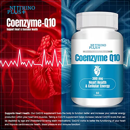 NutrinoPlus Coenzyme Q10 (CoQ10)- 300Mg 60-Capsules (pack of, 60.00)