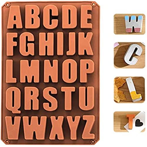 Bakingequipment Silicone Alphabets Shape Chocolate | Big A-Z Alphabets Chocolate Fondant Moulds