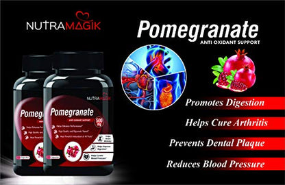 Nutramagik Pomegranate Fruit Extract Rich Anti-oxidants for Healthy Body -60 capsules