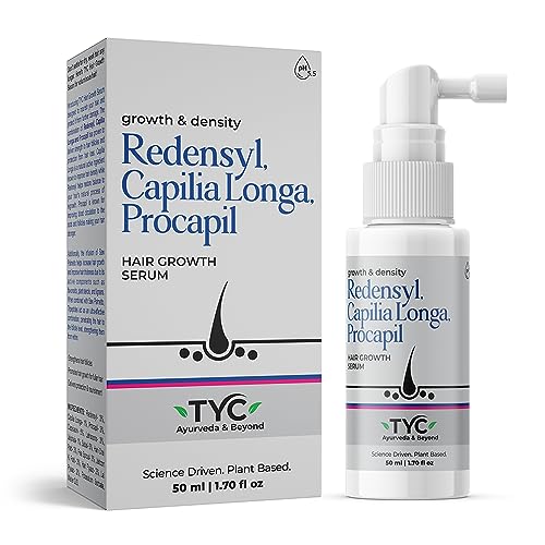 TYC Herbal Hair Growth Serum with 3% Redensyl, 1% Procapil & 1% Capilia Longa | Manages Hair Fall, H& Hair Loss | Helps Encourage Hair Growth | pH 5.5