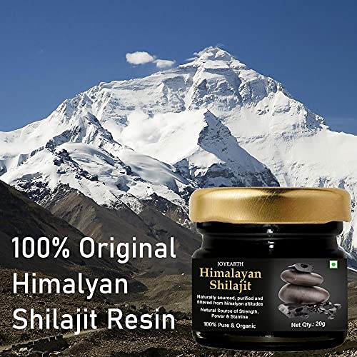 JOYEARTH Shilajit Resin, Shilajeet Resin, Himalayan Shilajeet Resin, Himalayan Shilajit Shilajeet, 20 Gms