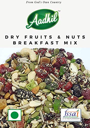 Aadhil® Arabian Quality Plus Handpicked Healthy Breakfast Mix Dry Fruits and Nuts, Healthy Nuts Mix - 400g