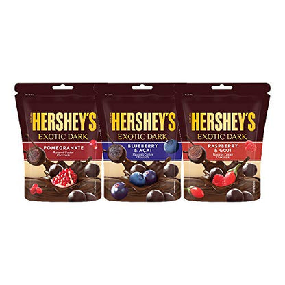Hershey's Exotic Dark Chocolate Raspberry & Goji, 100g (Pack of 4)