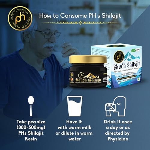 PHs 100% Pure Shilajit Resin, 20gm