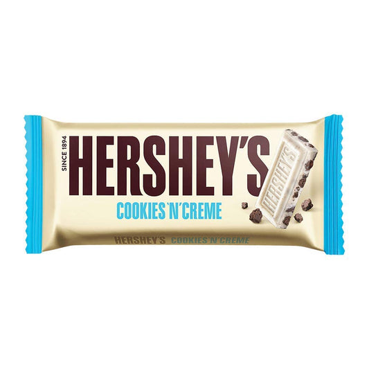 HERSHEY'S Cookies 'N' Creme Bar | Delicious Crunchy Delights 100g - Pack of 2