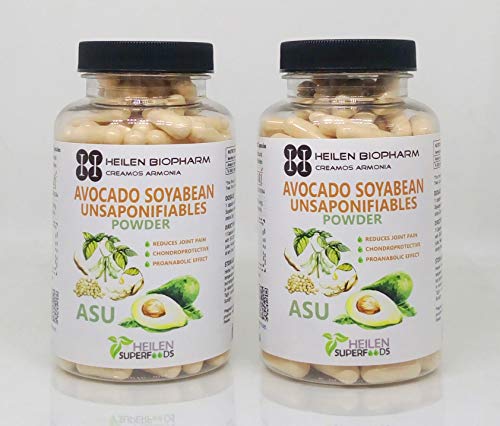 Heilen Biopharm Premium Avocado Soyabean Unsaponifiable Capsule 180 nos,(ASU) - 500 mg X 180 Capsules, 90 Grams