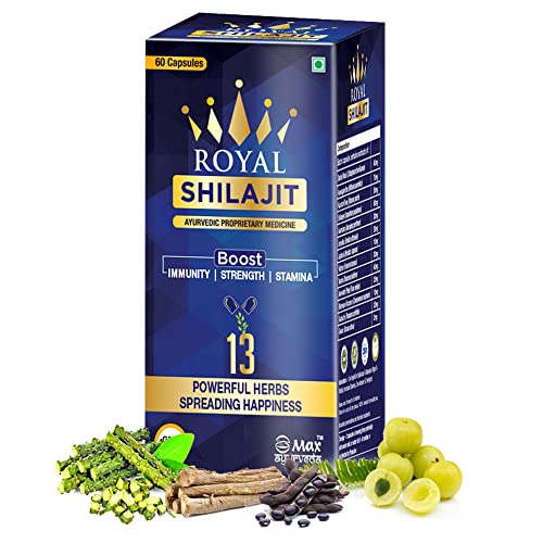 Max Ayurveda Royal Shilajit for Men - 60 Capsules