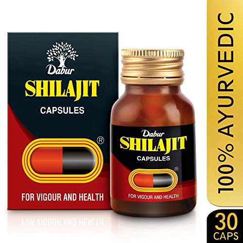 Dabur Shilajit Ayurvedic Capsules - 30 capsules