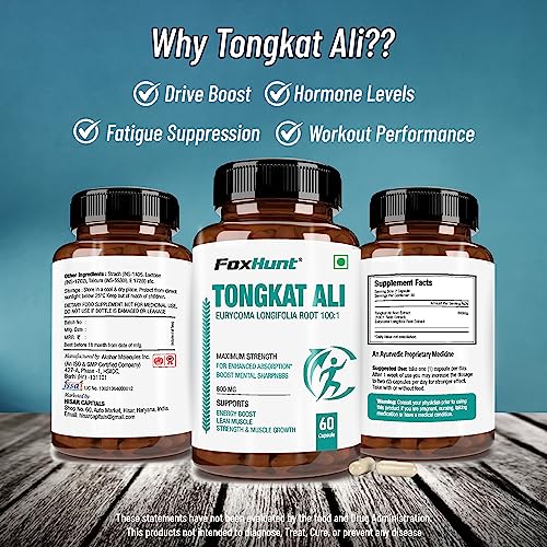 Tongkat Ali Capsule 800Mg - 60 Counts (Pack of 2)